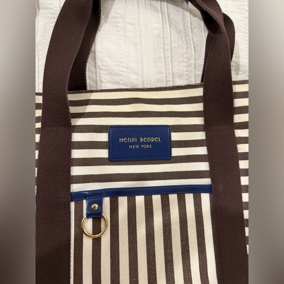 Henri Bendel Striped Canvas Medium Tote / Crossbody – RARE & Discontinued - Picture 4 of 11